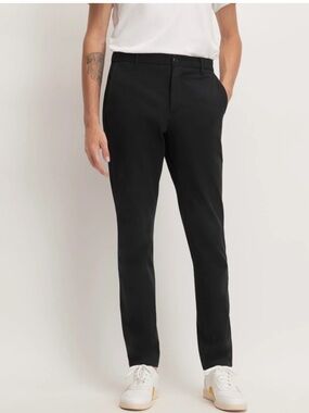 Everlane Mens Performance Chino NWT Size 40X30 Black Uniform Athletic Fit